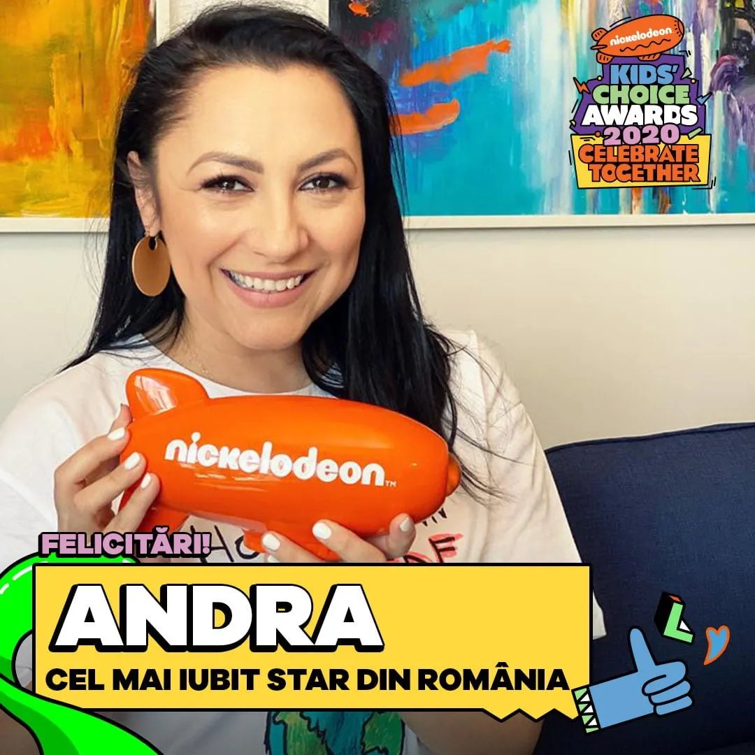 Andra este una dintre cele mai iubite vedete de la noi! Ce premiu a primit vedeta?