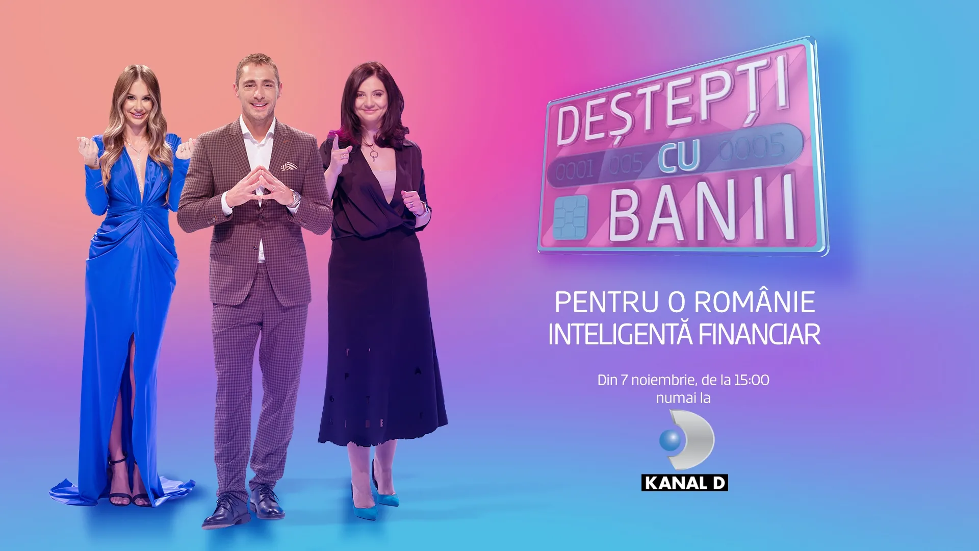 Vladimir Drăghia și Grațiela Teohari Duban prezintă “Deștepți cu banii”, la Kanal D