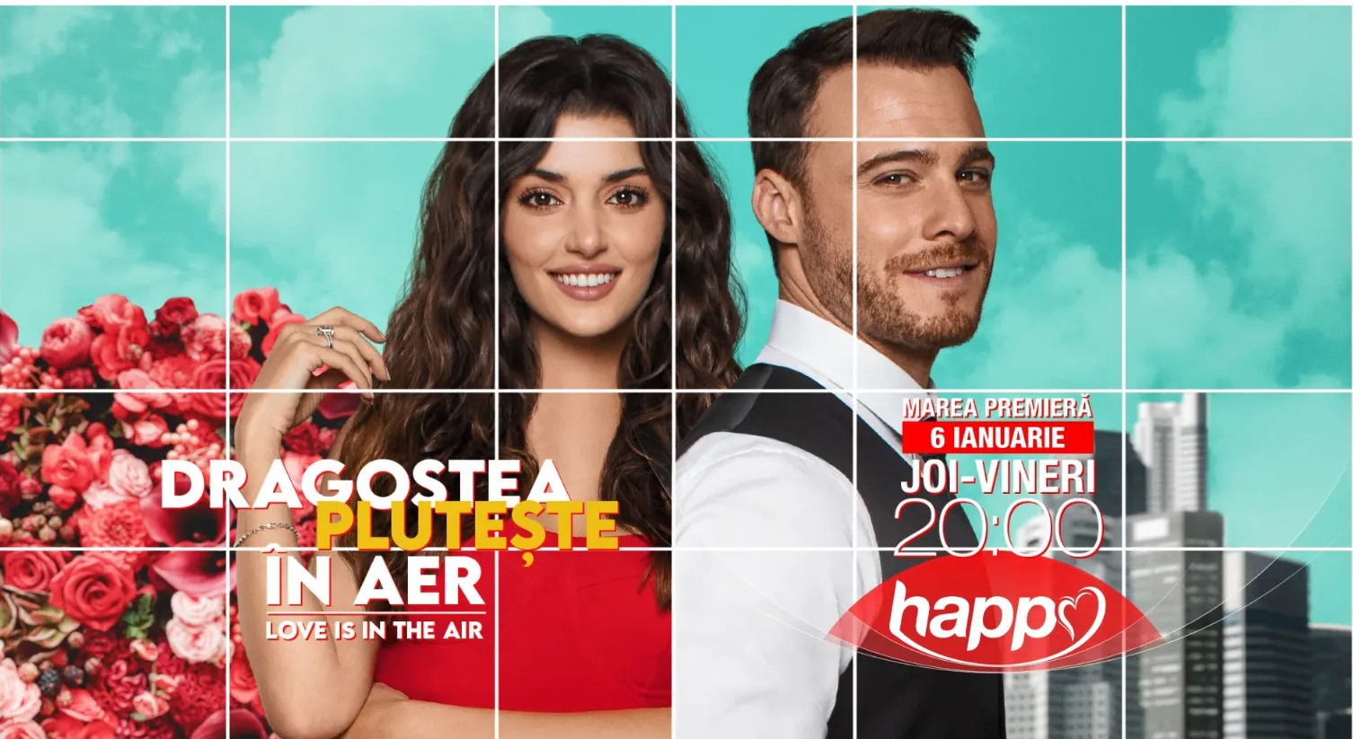 Începând din 6 ianuarie, Dragostea pluteşte în aer şi 1001 de nopţi vor putea fi urmărite la Happy Channel