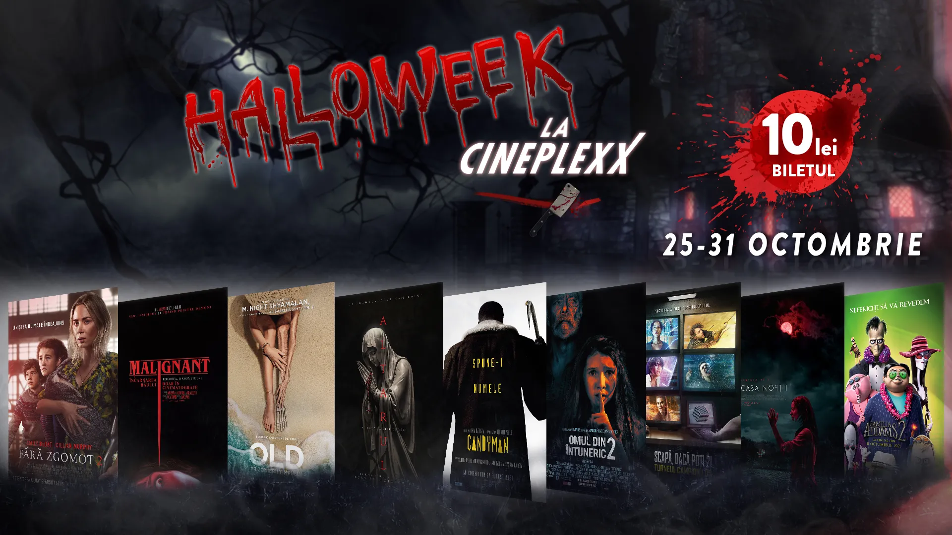 Cinefilii au Halloween de 10 doar la Cineplexx