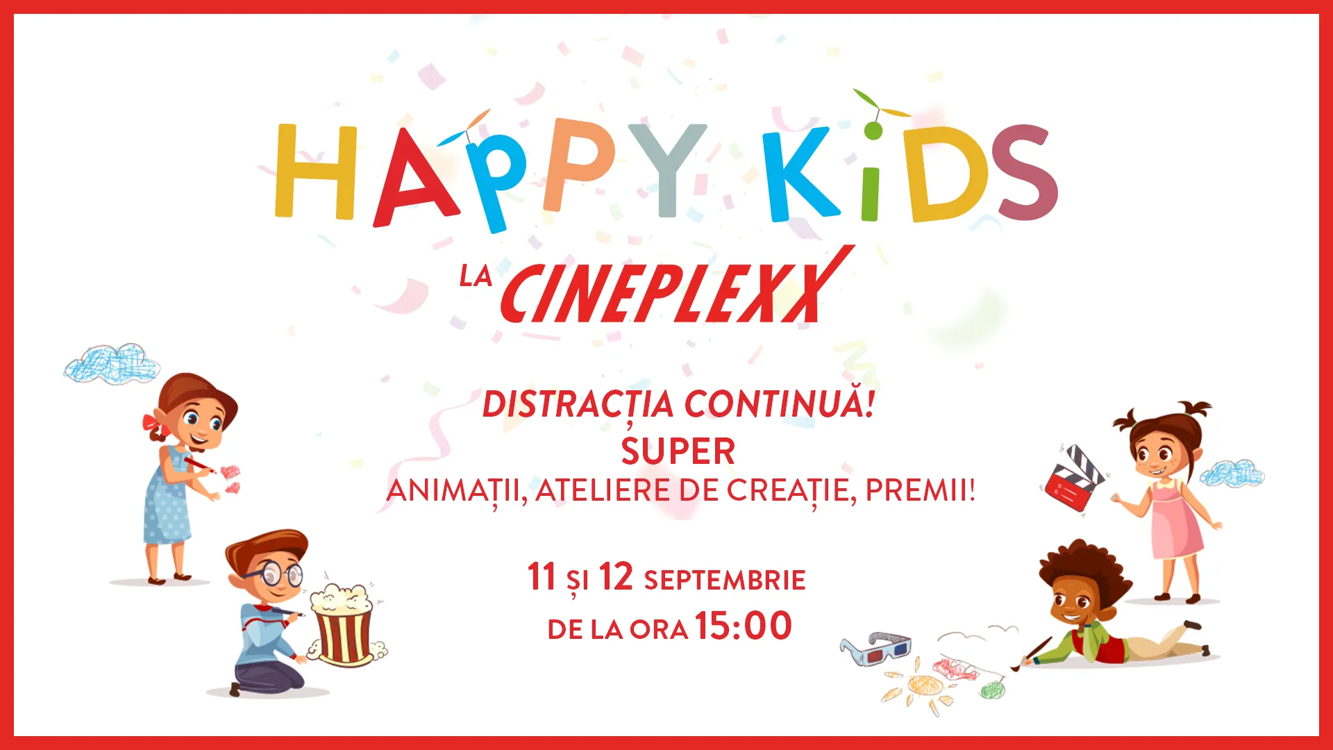 Weekendul vine cu noi animații și ateliere de creație la Cineplexx