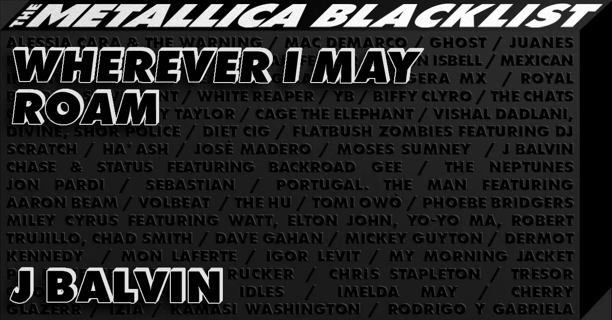 J Balvin a lansat varianta sa pentru “Wherever I May Roam”, de la Metallica