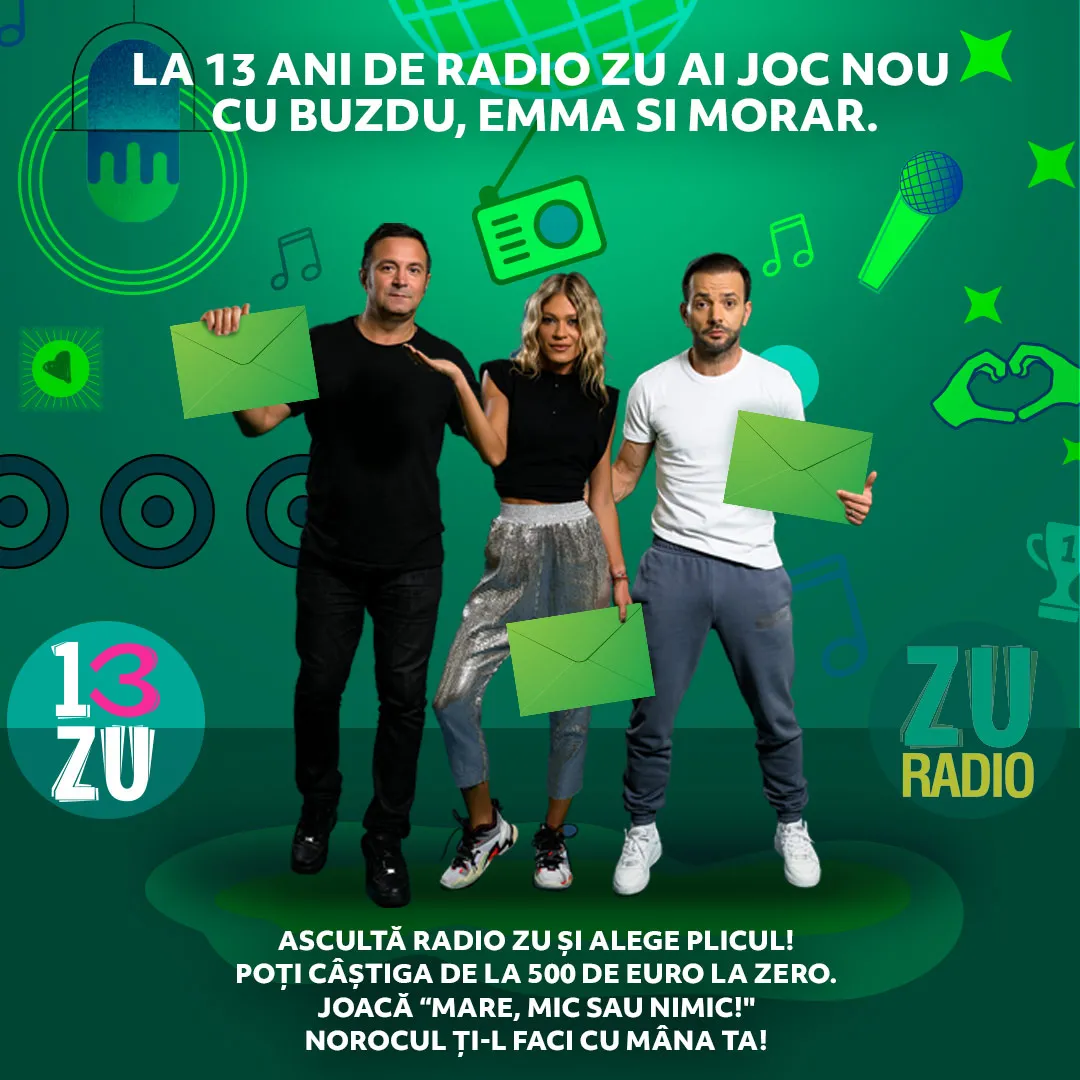Ascultă Radio ZU și joacă „MARE, MIC sau NIMIC”! Câștigi de la 500 de euro la nimic!