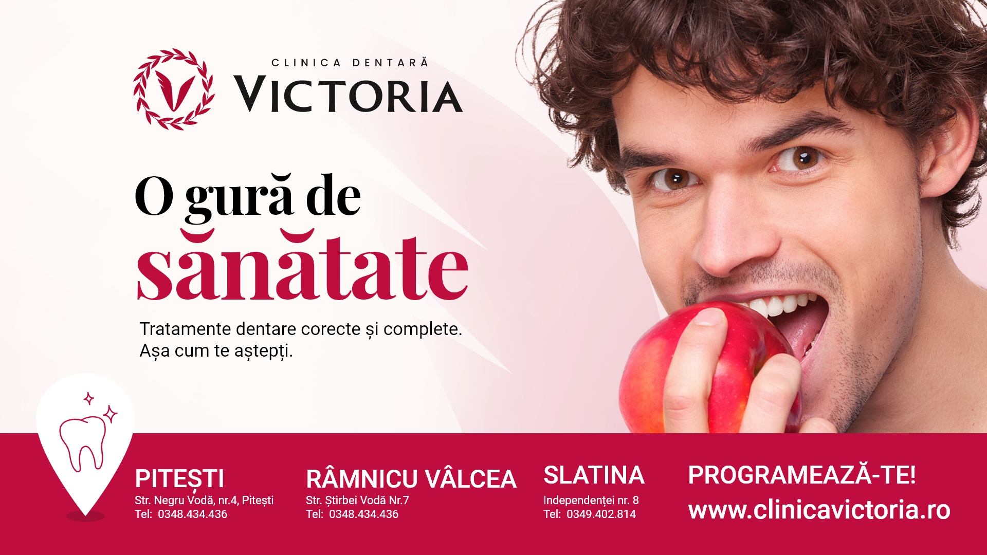 La Clinica Dentara Victoria o gura de sanatate  incepe cu un plan de tratament stomatologic gratuit