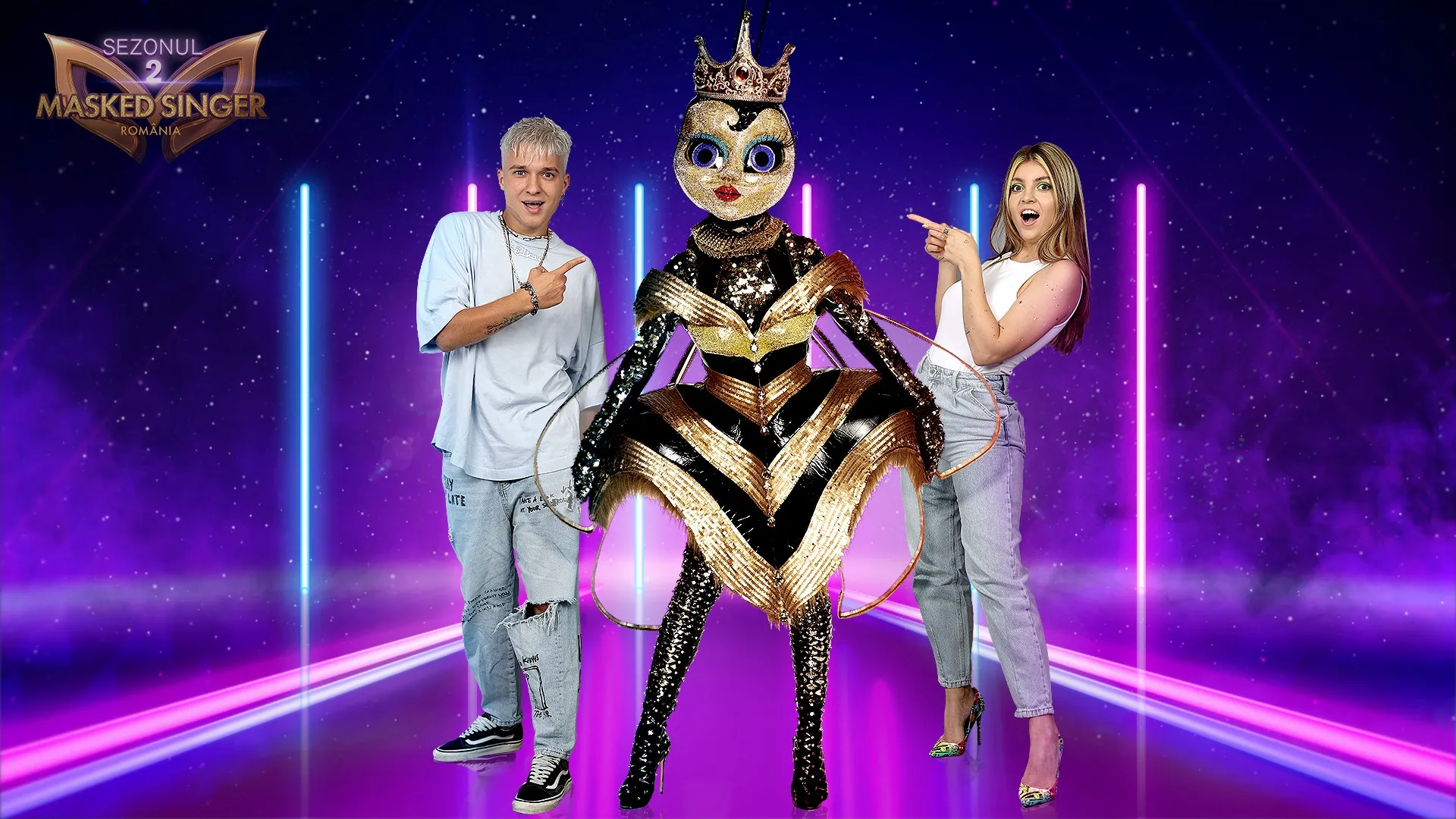 Lorena Visan si Louis Florea sunt TikTokerii oficiali ai show-ului Masked Singer Romania