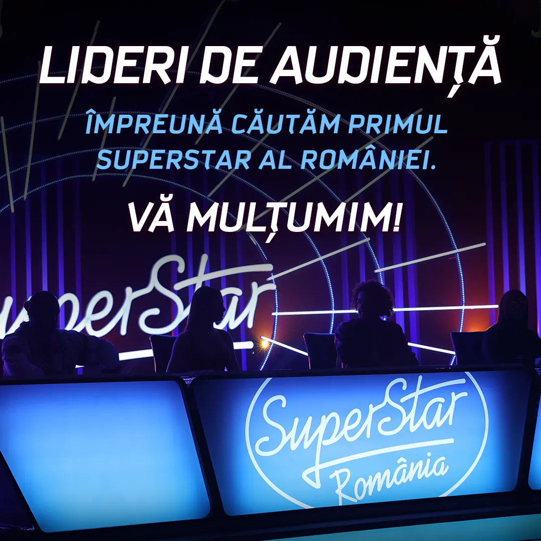 Ultima editie a auditiilor SuperStar a fost lider de audienta! Competitia trece in urmatoarea etapa