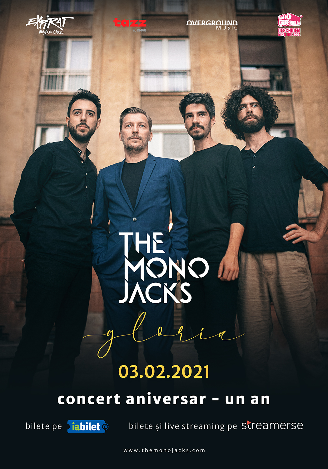 The Mono Jacks aniversează 1 an de la lansarea albumului Gloria printr-un concert online