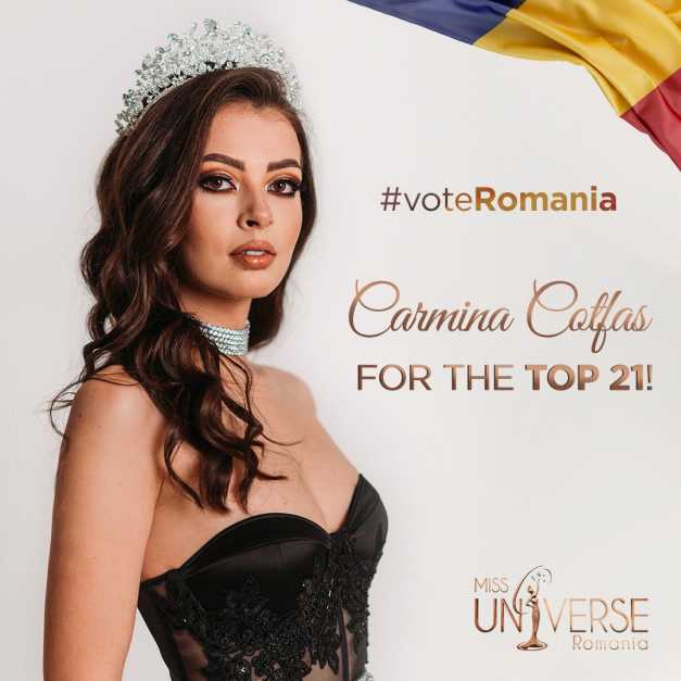 Carmina Olimpia Cotfas, Miss Universe Romania 2021, promoveaza turismul romanesc la finala mondiala de la Eilat (Israel)