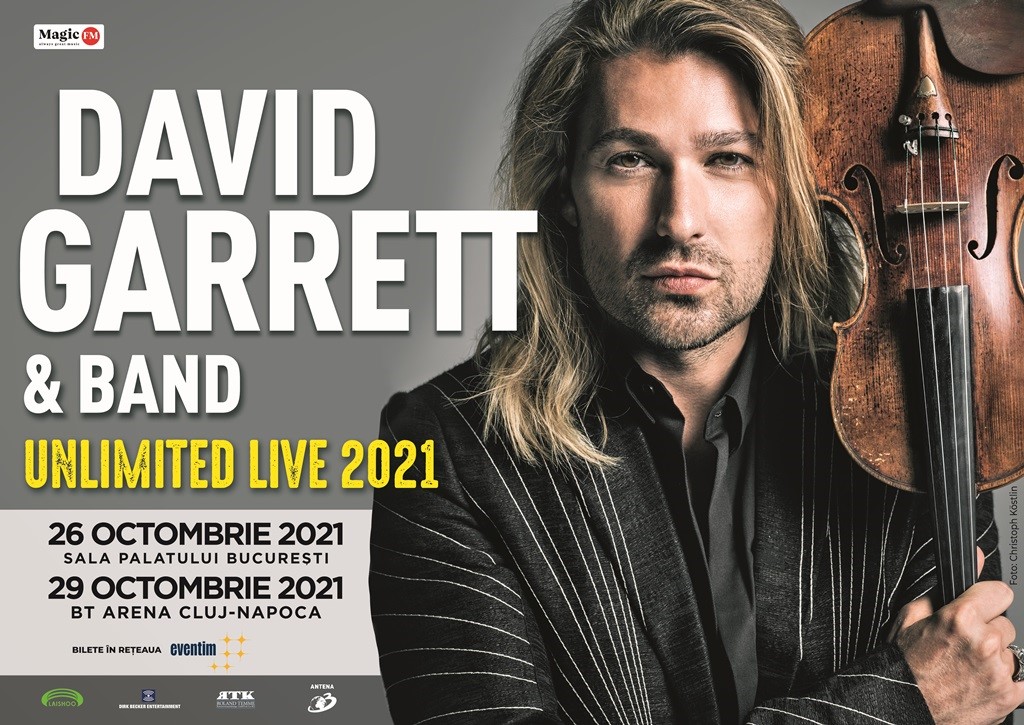 David Garrett – Turneul mondial „Unlimited Live” a fost reprogramat pentru 2021