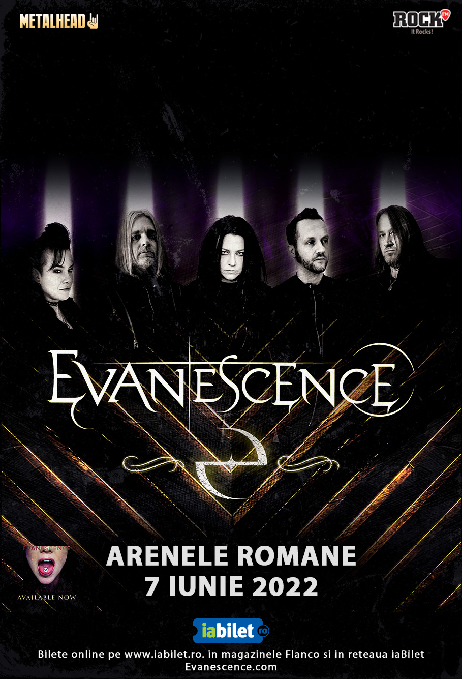 Evanescence in concert la Bucuresti pe 7 iunie 2022