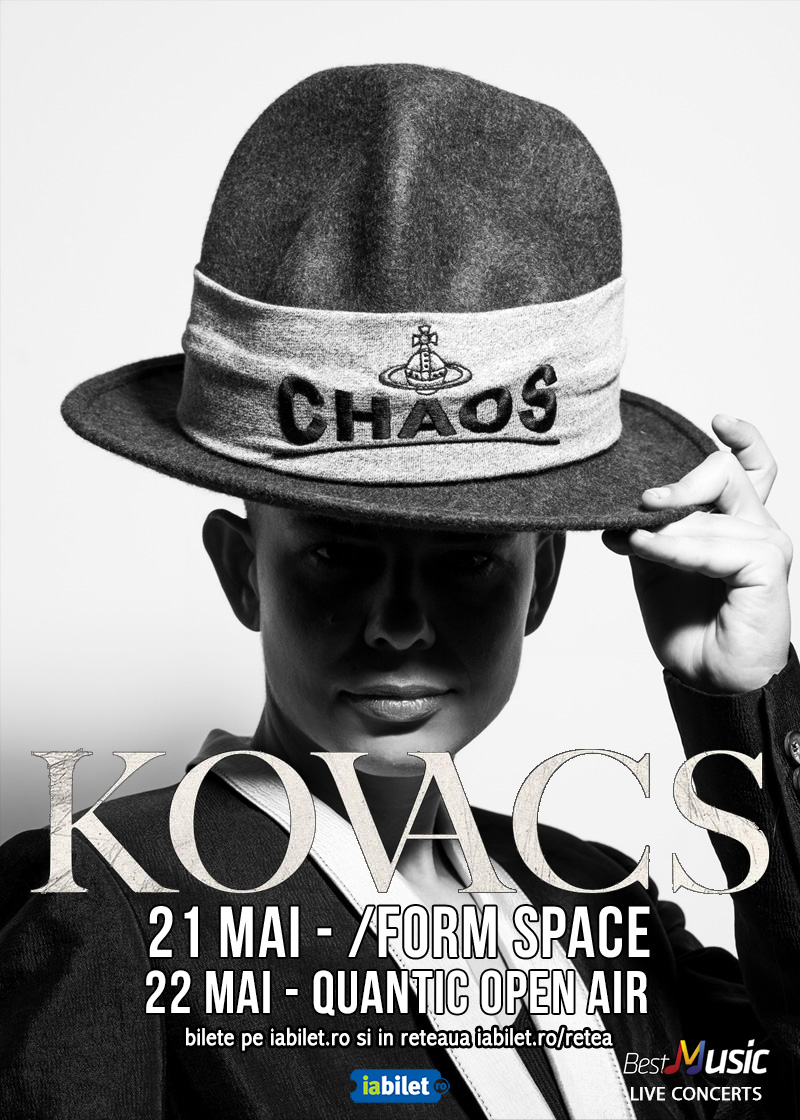 In 2022 vor avea loc doua concerte KOVACS in Romania!