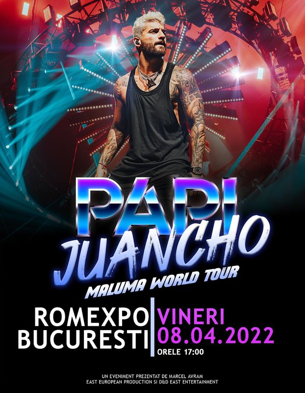 Cand va avea concert Maluma la Romexpo in 2022?