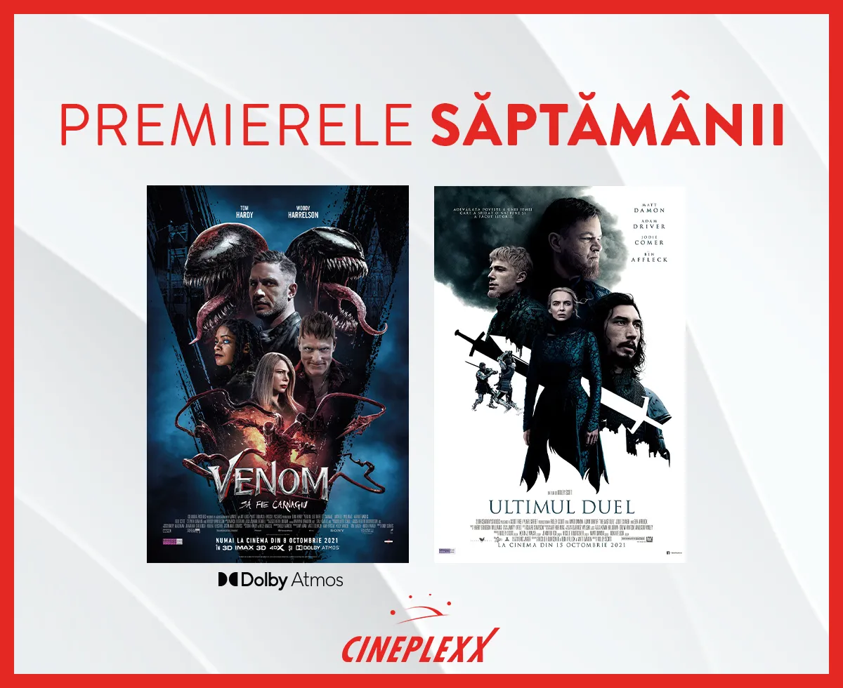 Ce filme noi vedem la Cineplexx din 15 octombrie