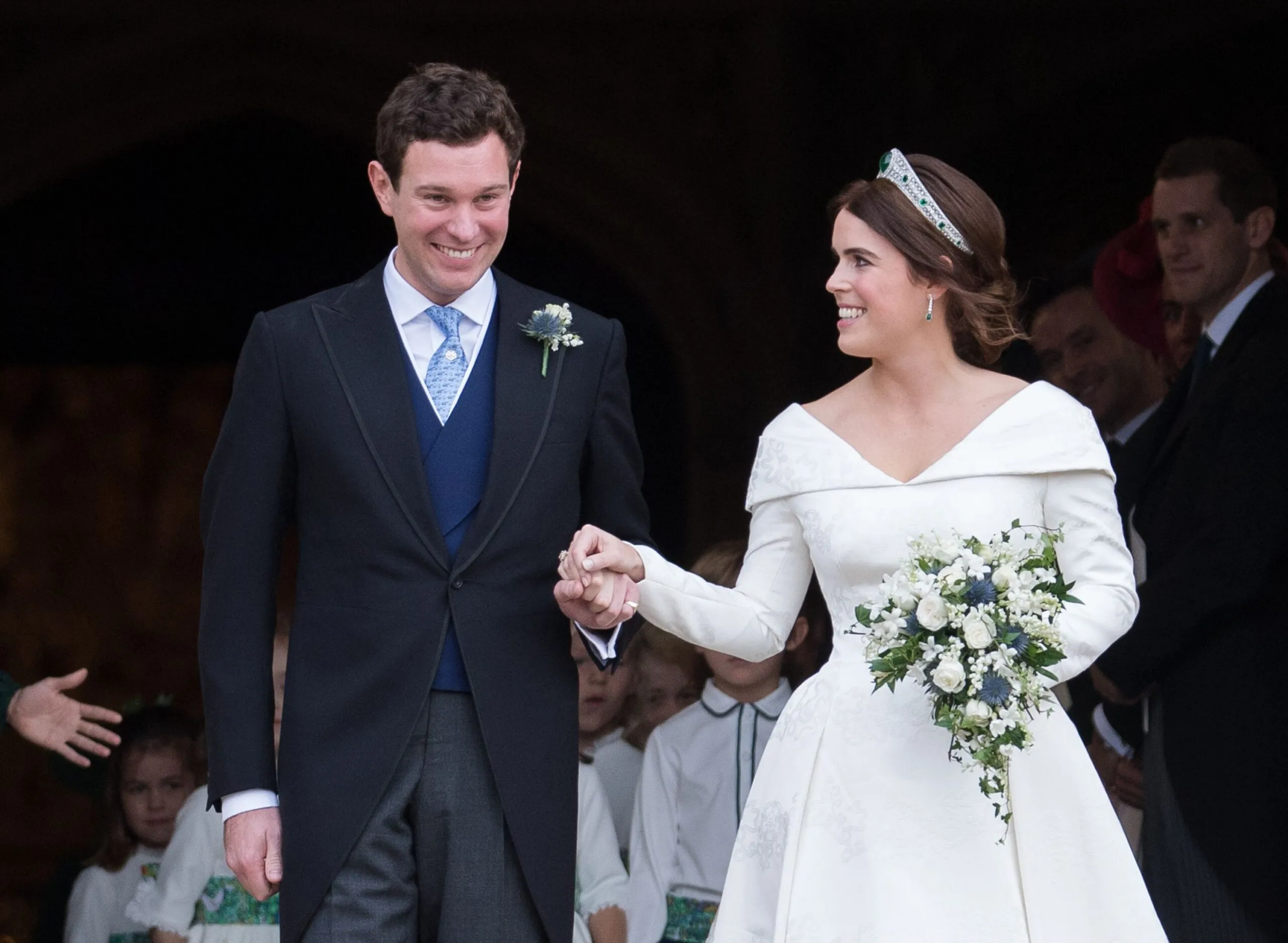Prințul Harry și Meghan îi felicită pe prințesa Eugenie și Jack Brooksbank pentru sosirea pe lume a bebelușului regal