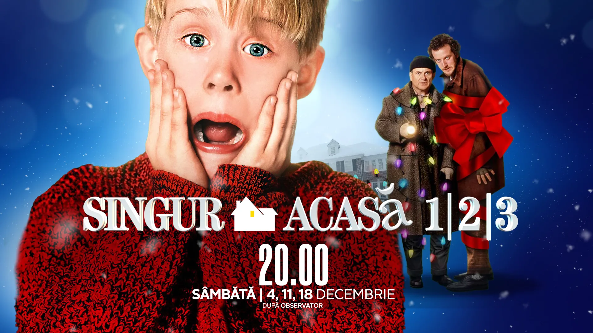 Începând din 4 decembrie, Seria Singur acasă se vede la Antena 1