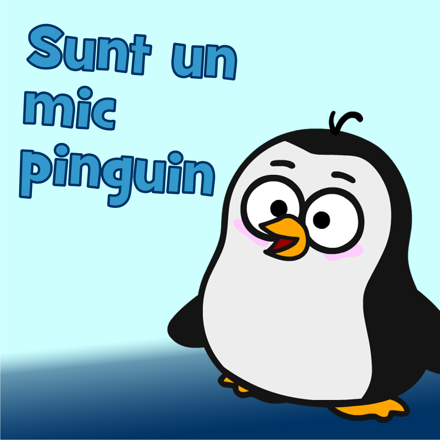A fost lansata a zecea melodie Cantece pentru copii – „Sunt un mic pinguin”