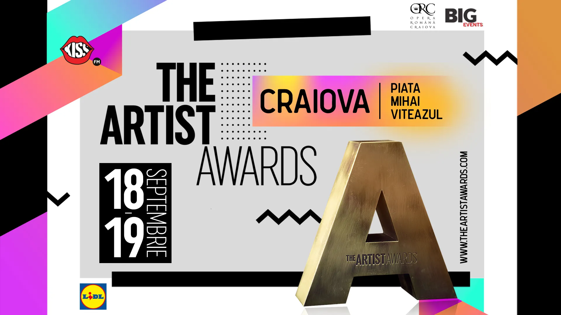 The Artist Awards: ediția cu numărul trei revine la Craiova