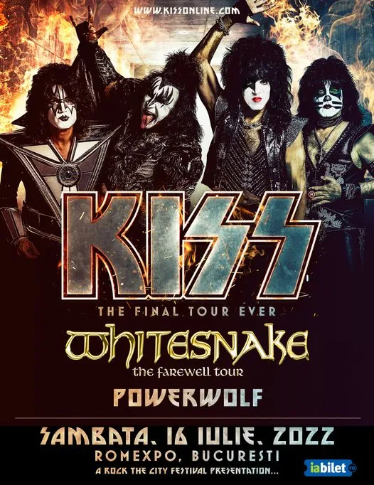 Concert KISS, Whitesnake si Powerwolf la Bucuresti!