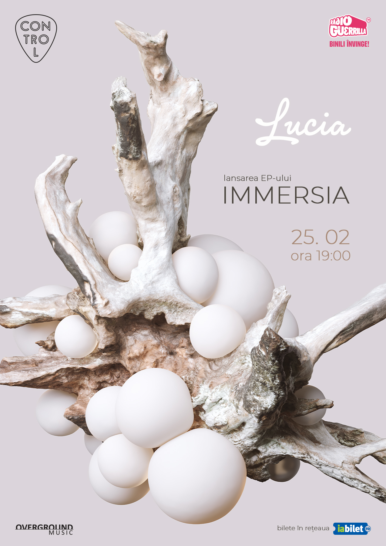 Pe 25 februarie Lucia lansează EP-ul IMMERSIA la Control Club