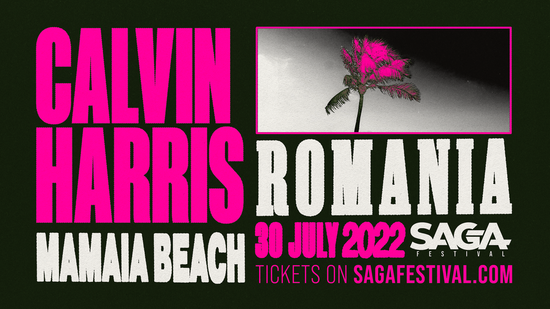 SAGA Festival prezinta Calvin Harris, in premiera in Romania