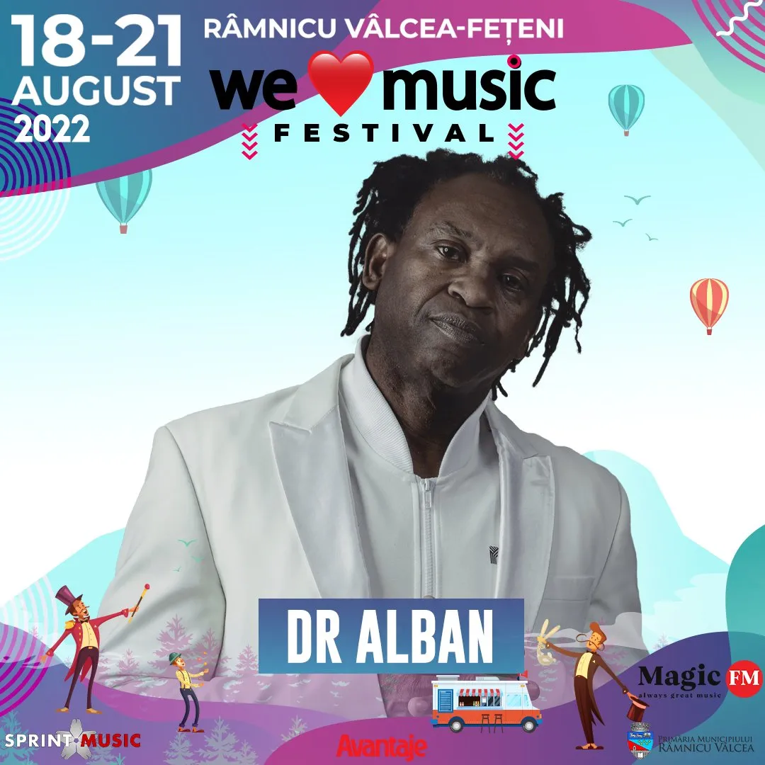 Dr Alban, cu a lui „It’s My Life”, vine în România vara aceasta, la We Love Music Festival!