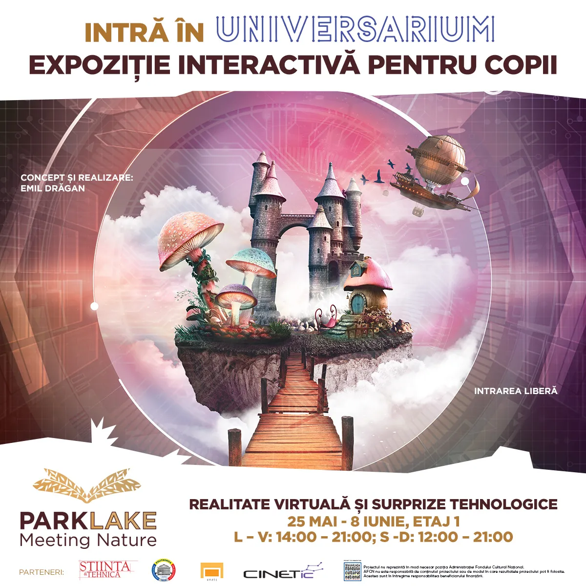 Expoziția Universarium din România găzduită de ParkLake