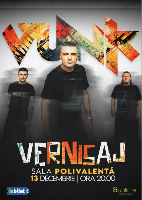 VUNK prezinta VERNISAJ, un concert special, pe 13 decembrie, la Sala Polivalenta din Bucuresti