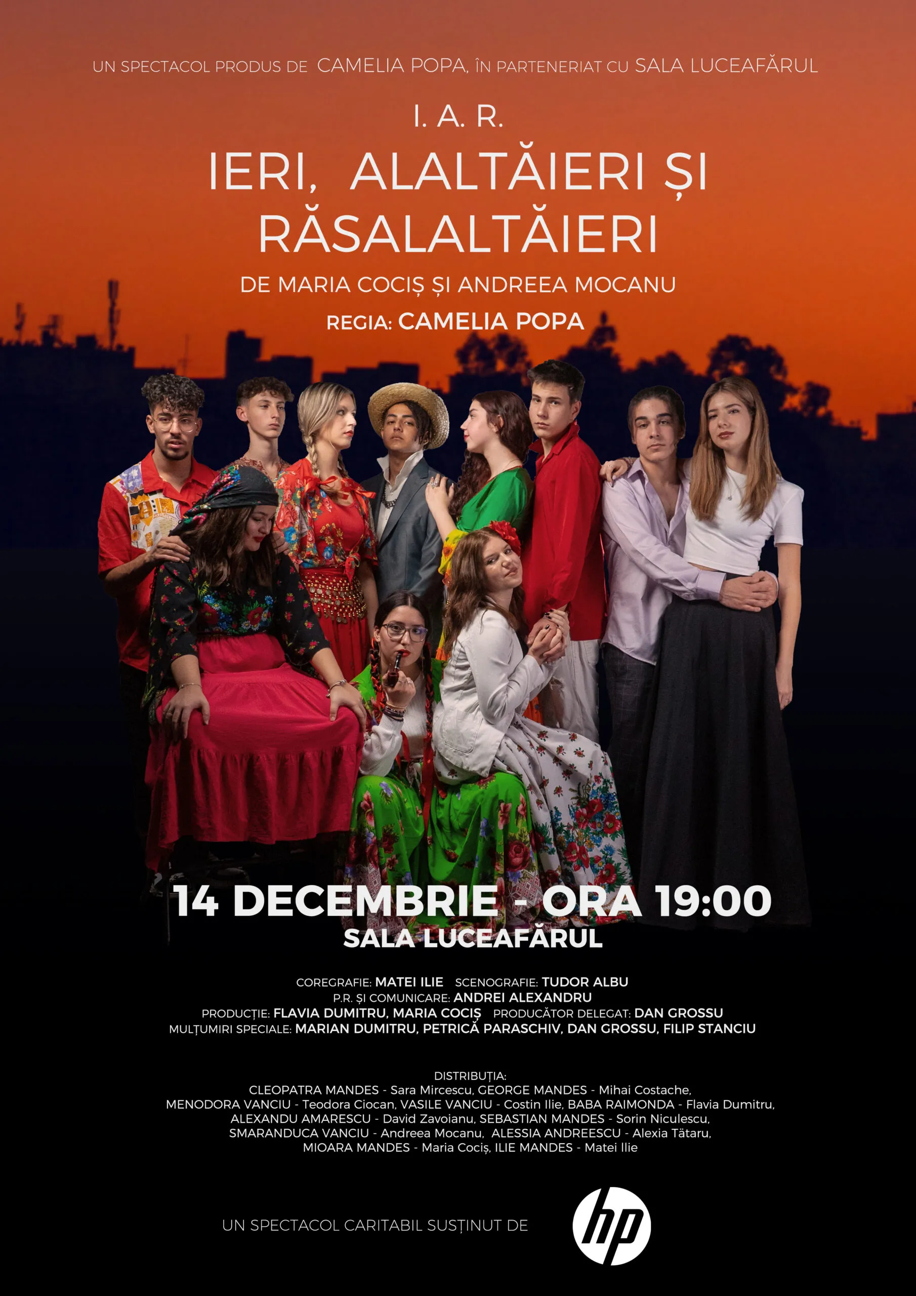 I.A.R “Ieri, alaltăieri și răsalaltăieri”, un spectacol în premieră la teatrul Elisabeta despre prietenie și adevăr în familiile de etnie rromă