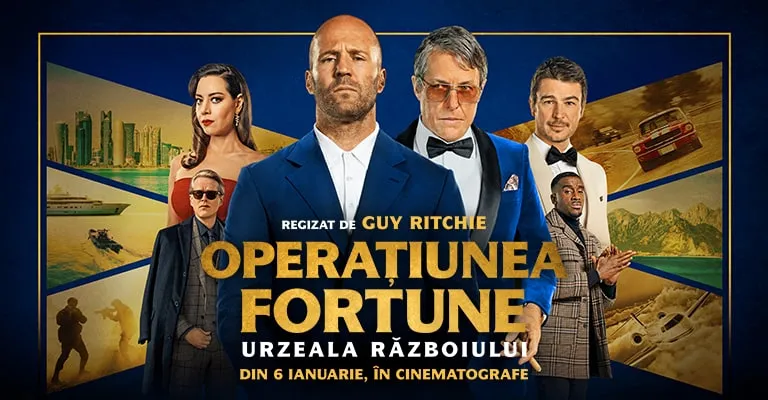 Comedia plină de acțiune cu Jason Statham, Operațiunea Fortune: Urzeala Războiului, are premiera în cinematografe din 6 ianuarie