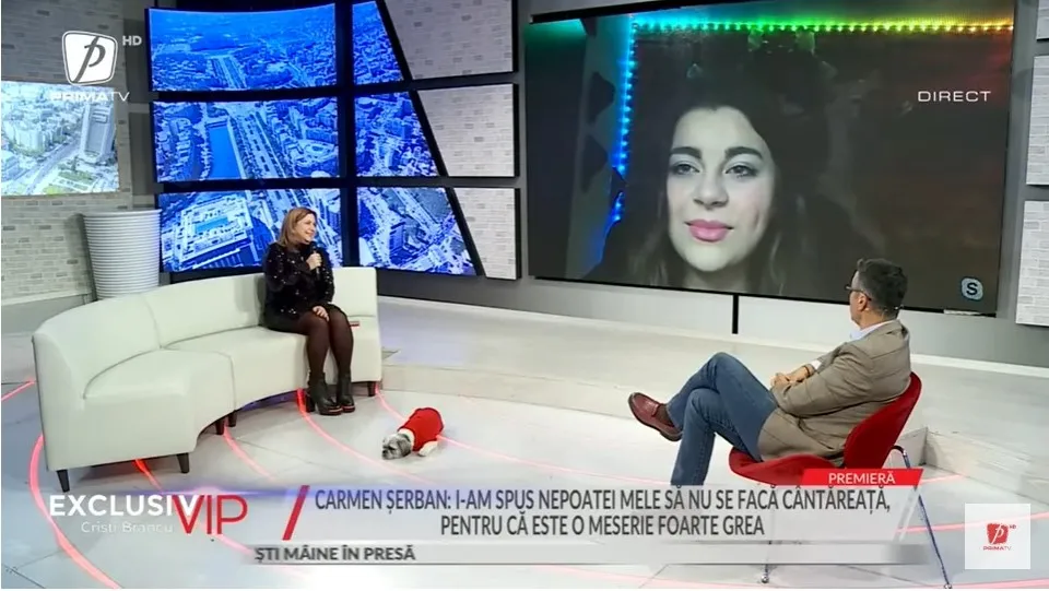 Carmen Serban, nepoata artistei Carmen Serban, aparitie in premiera la EXCLUSIV VIP / PRIMA TV