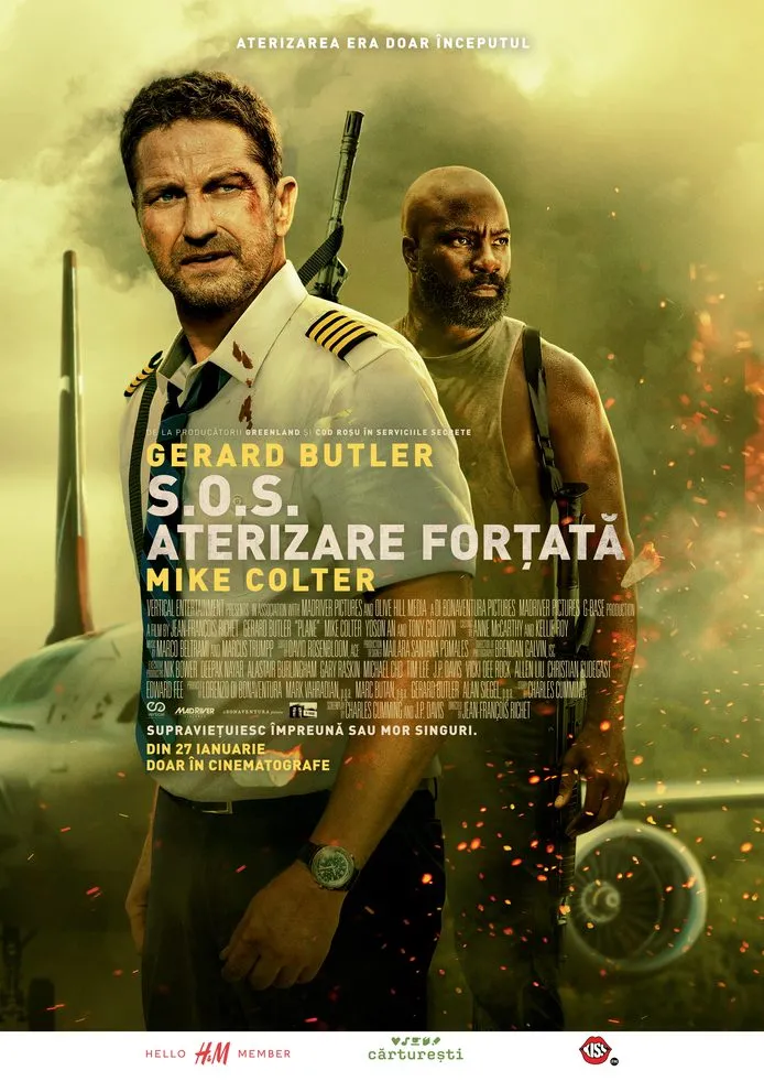 Gerard Butler revine pe marile ecrane din 27 ianuarie în filmul plin de adrenalină – S.O.S. Aterizare Forțată