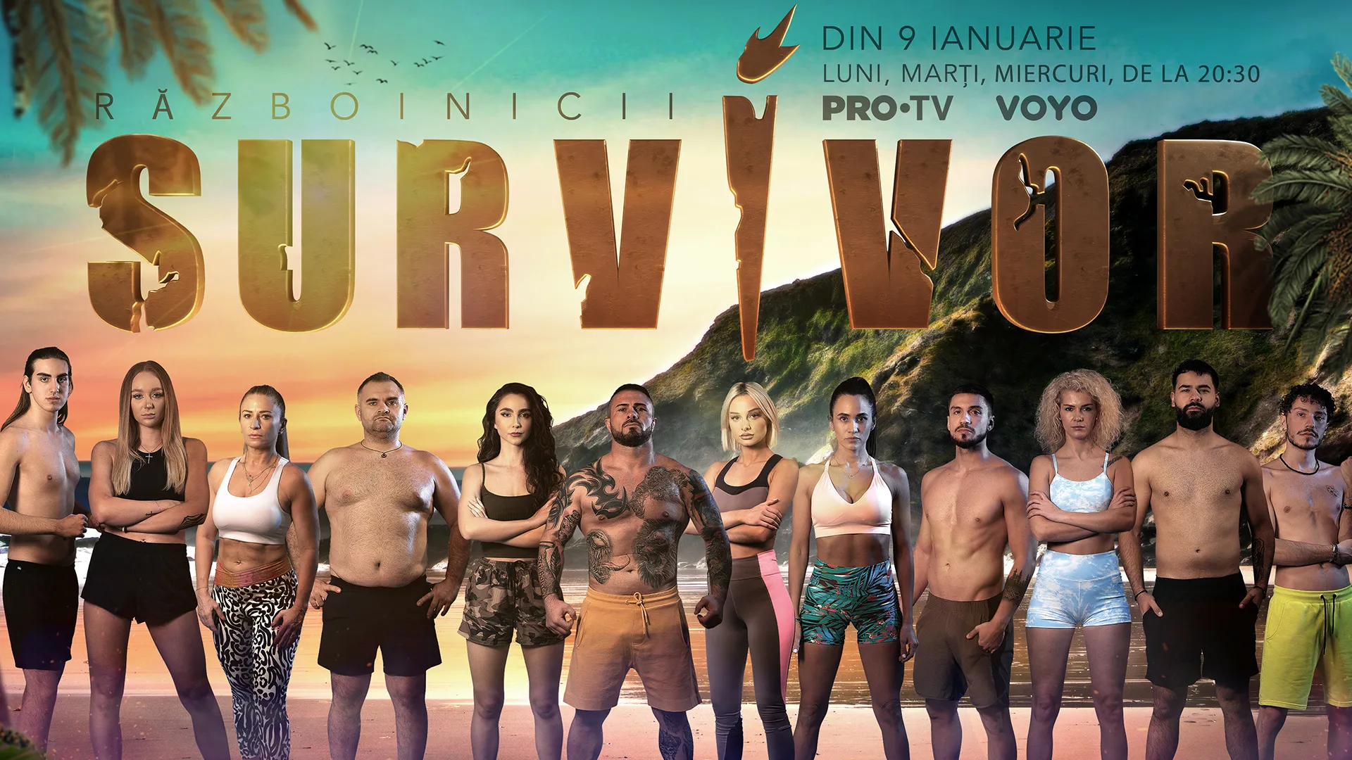 Ei sunt cei 12 RAZBOINICI care intra in cea mai mare provocare a anului 2023, SURVIVOR Romania!