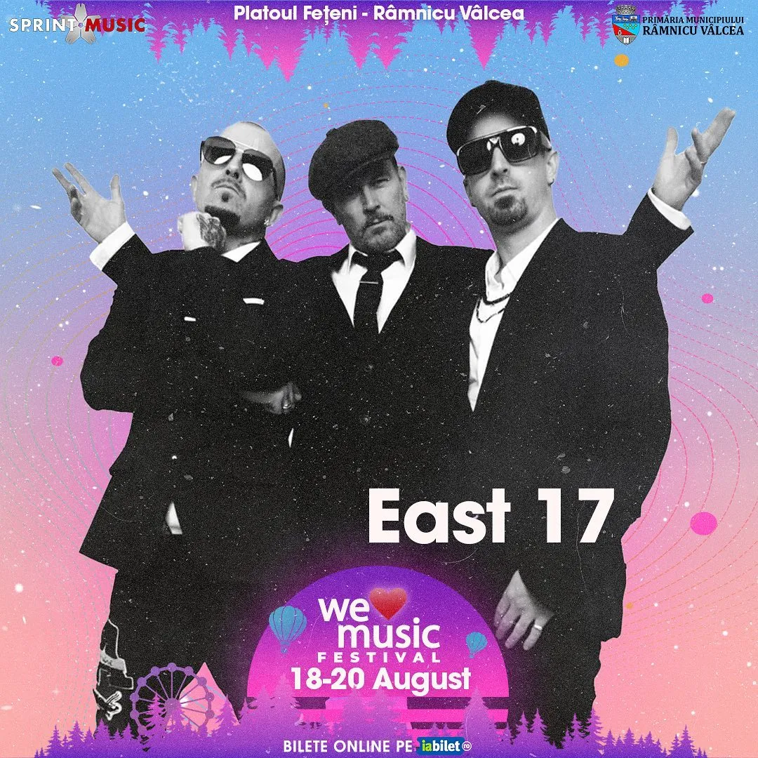 East 17 și Mr.President, primii artiști anunțați la cea de-a doua ediție We Love Music Festival, de la Platoul Fețeni – Râmnicu Vâlcea