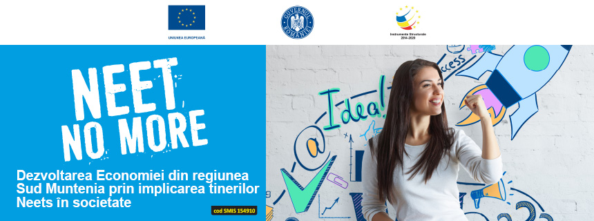 Dezvoltarea Economiei din regiunea Sud Muntenia prin implicarea tinerilor NEETs în societate – NEET NO MORE