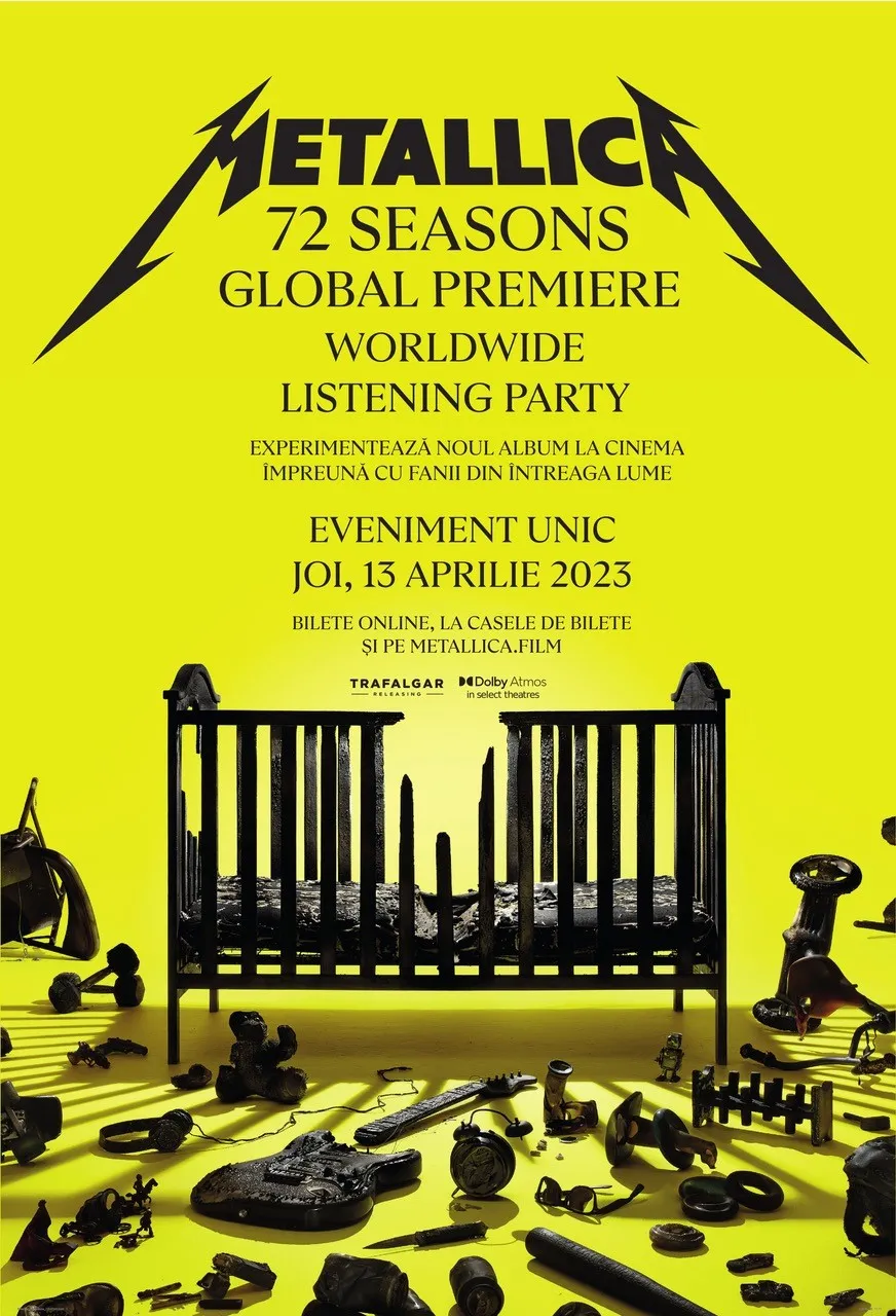 Metallica: 72 Seasons Global Premiere – Un listening party global, o singură difuzare, doar pe 13 aprilie