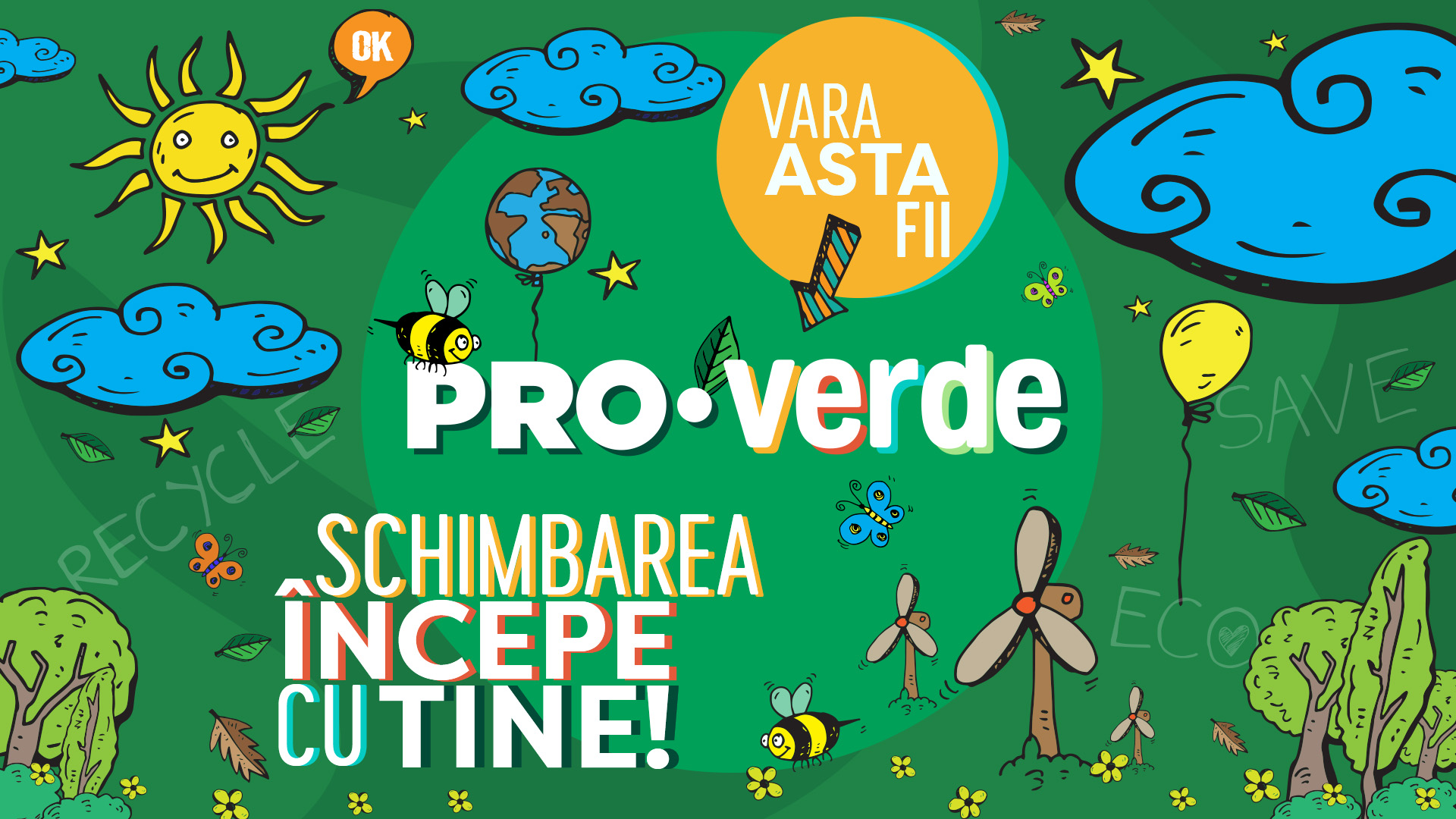 Schimbarea incepe cu tine! PRO TV lanseaza campania Fii PRO verde!