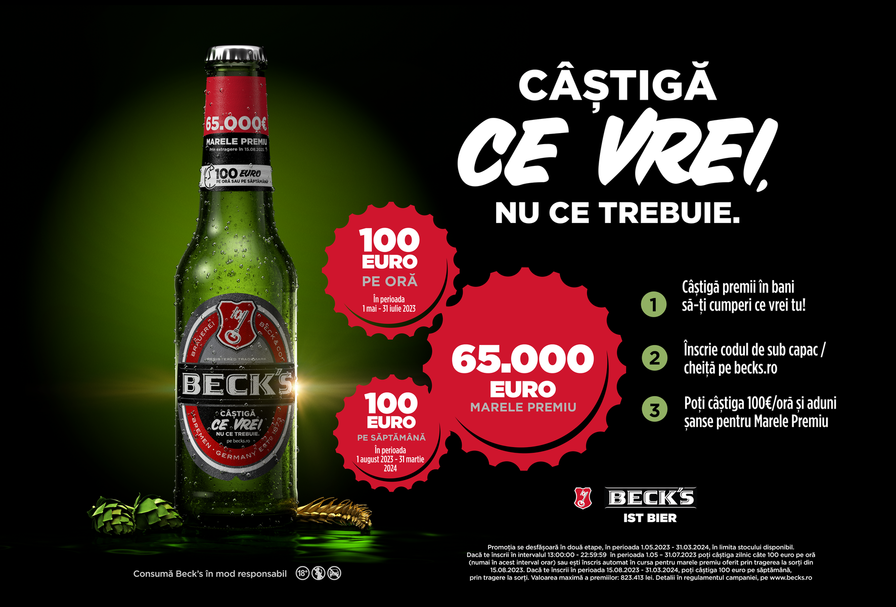 Vara aceasta cu Beck’s câștigă ce vrei, nu ce trebuie!