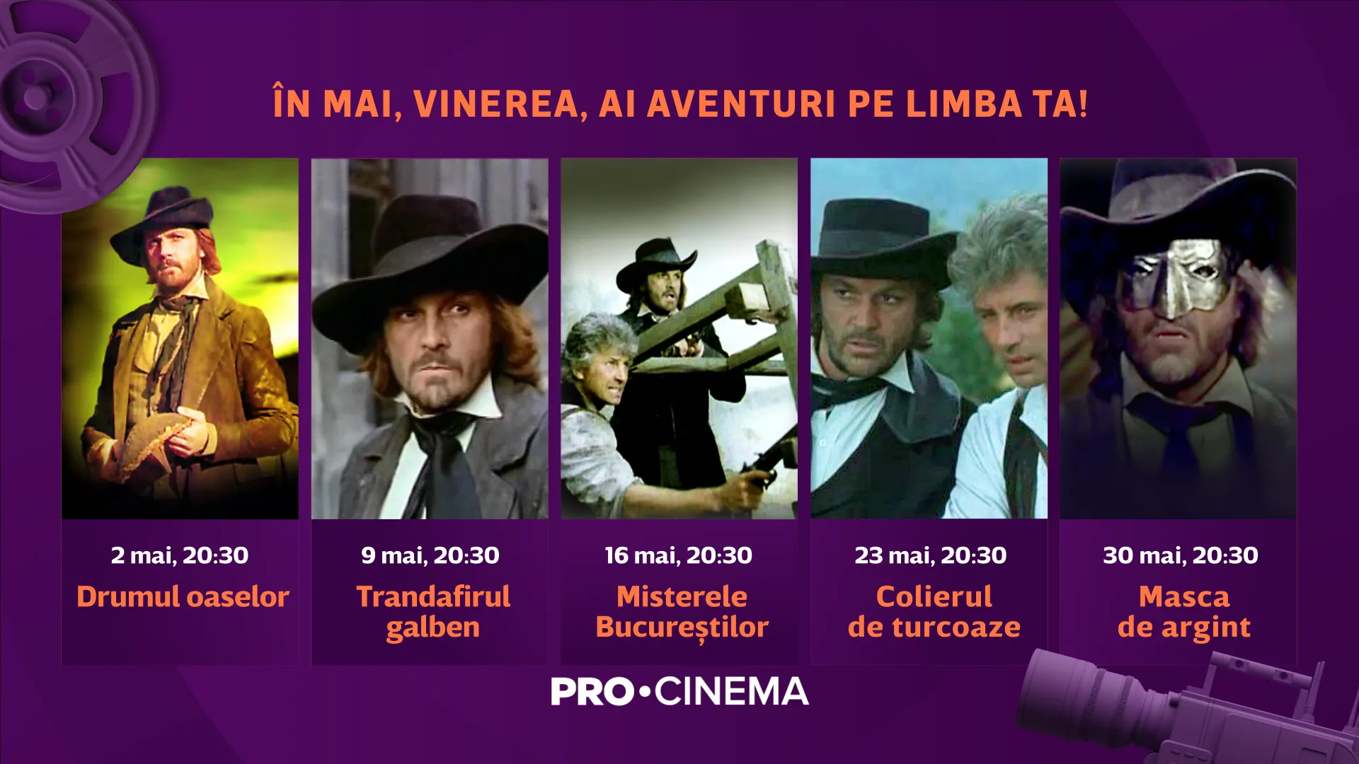 Jackie Chan și Florin Piersic aduc acțiunea la PRO CINEMA, în luna mai