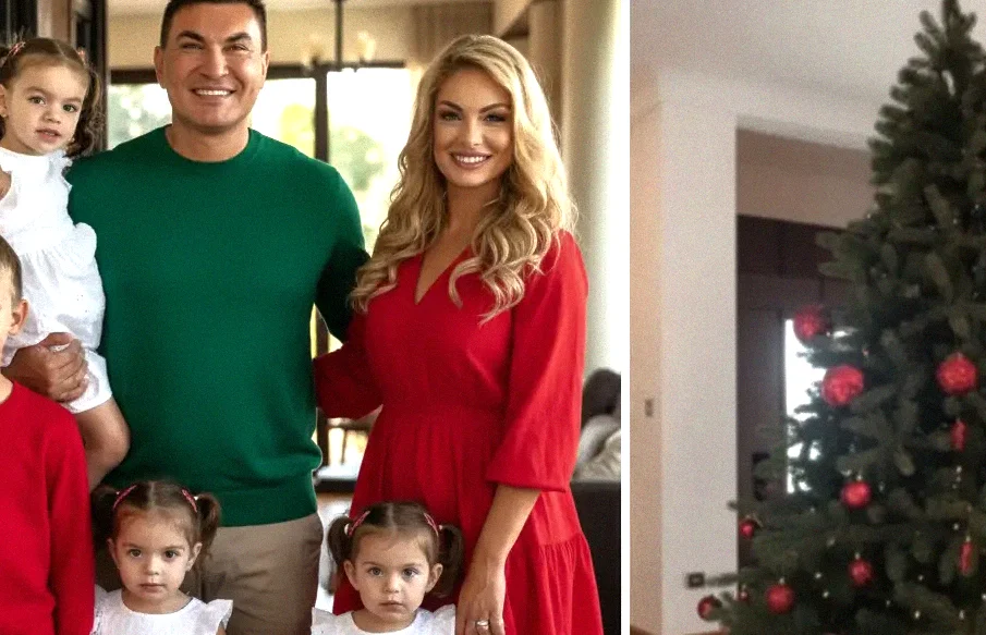 Valentina Pelinel și familia au început pregătirile de Crăciun mai devreme