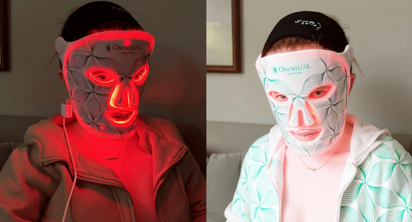 Masca facială LED Omnilux rămâne populară pentru efectele anti-îmbătrânire