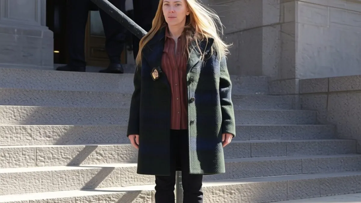 Scarlett Johansson la 41 de ani, fără machiaj la filmările pentru noul Exorcistul