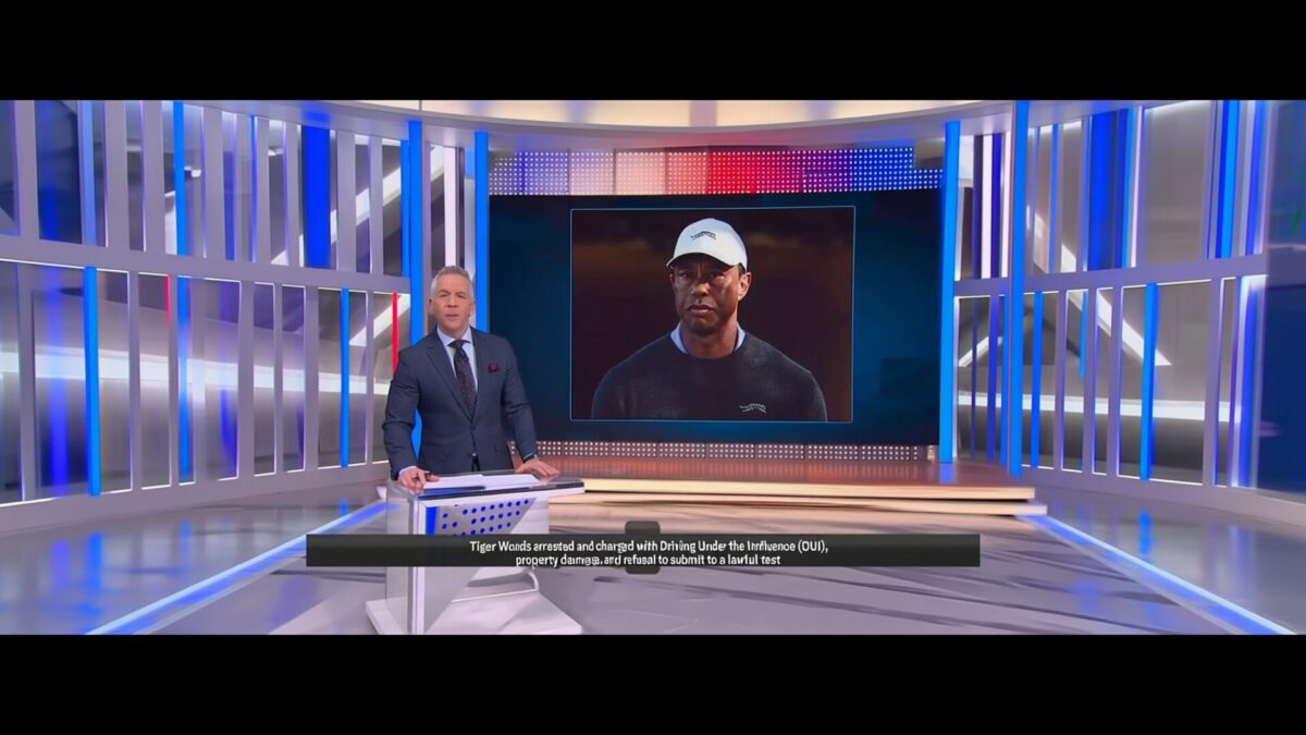 Gafă la TV după al 4-lea accident al lui Tiger Woods postul a arătat imagini greșite