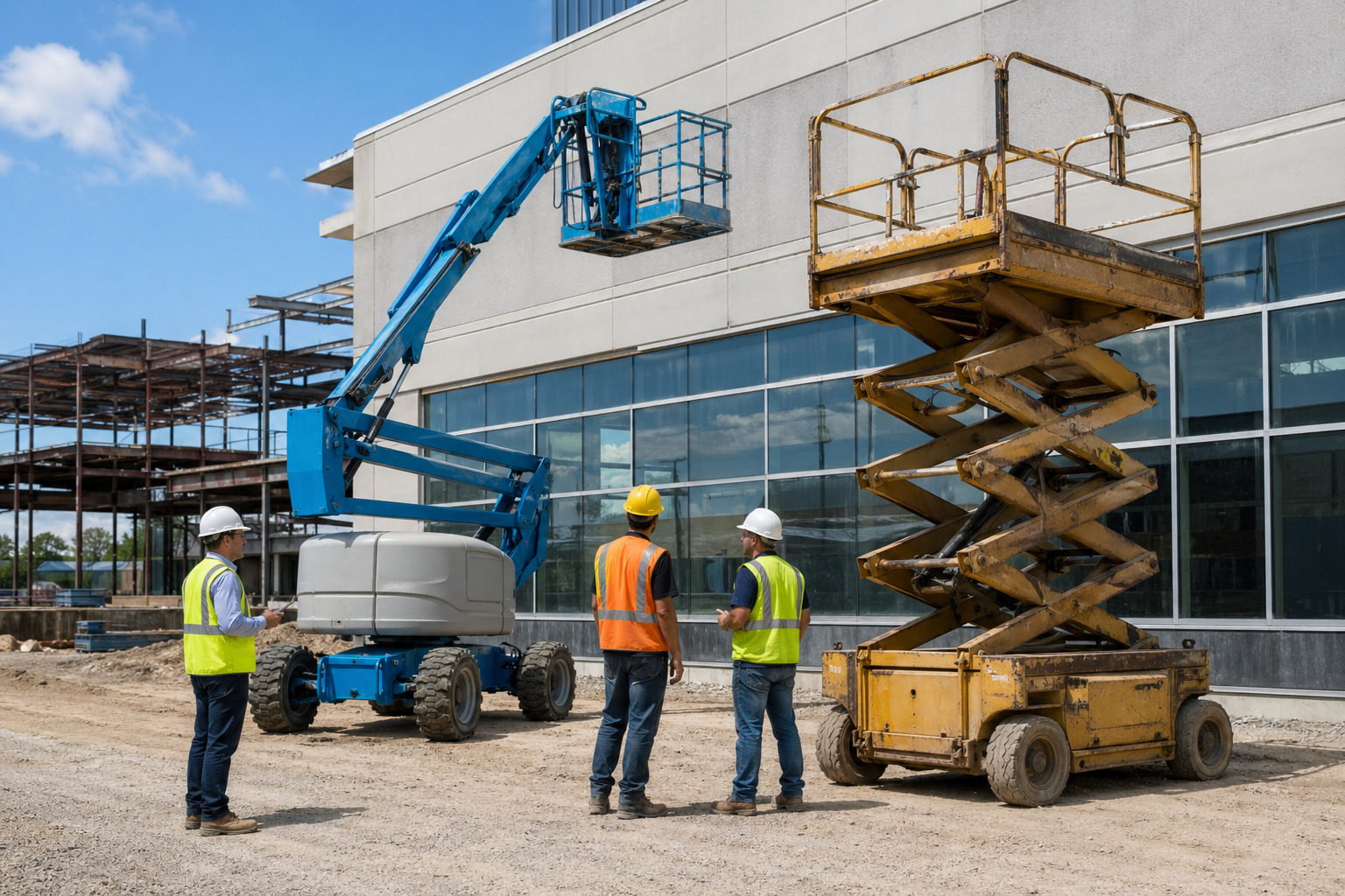 Cum aleg între închirierea unei nacele noi sau una recondiționată?