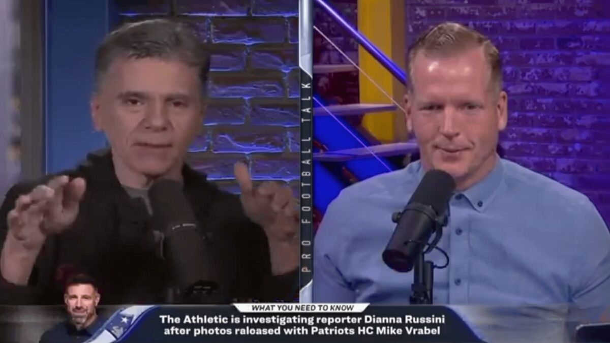 Analist NFL cenzurat în direct când vorbea de demisia Diannei Russini și pozele cu Vrabel