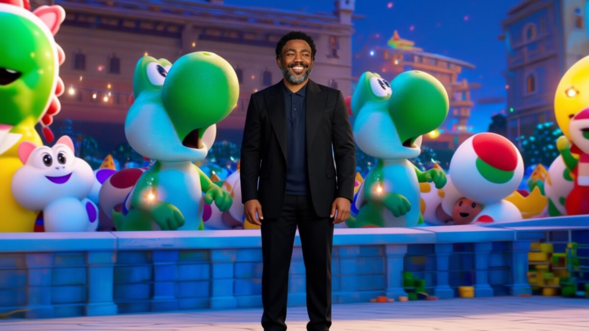 Donald Glover tranșează dilema lui Yoshi – are dinozaurul un ochi sau doi?