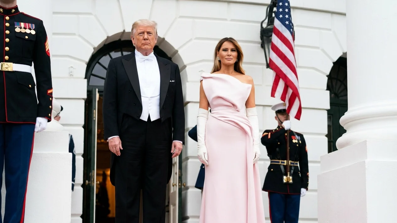 Melania Trump and President Donald Trump
