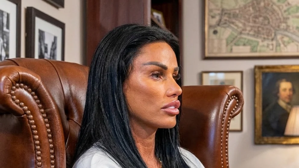 CAMBRIDGE, UNITED KINGDOM - MAY 07: Katie Price speaks at The Cambridge Union on May 07, 2025 in CAMBRIDGE, UNITED KINGDOM. (Photo by Nordin Catic/Getty Images for The Cambridge Union)