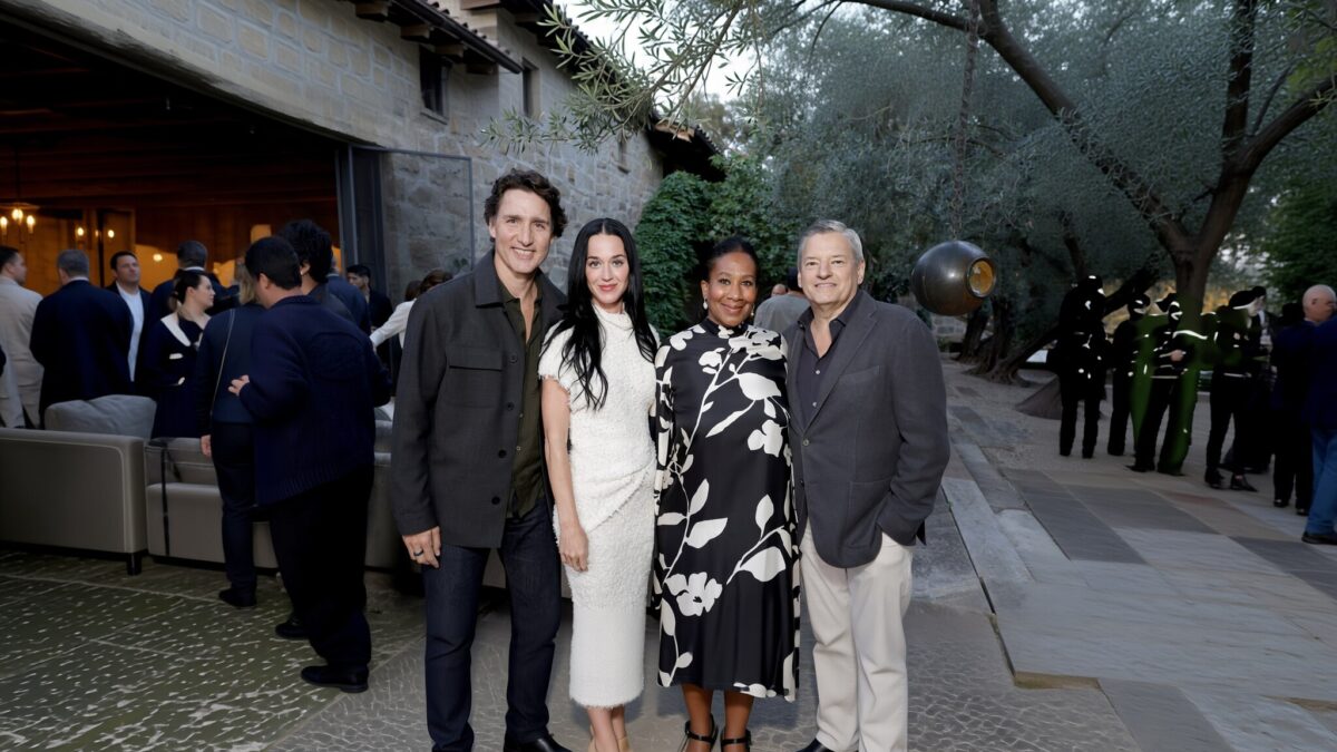 Katy Perry si Justin Trudeau, intalnire cu fostul logodnic Orlando Bloom la o petrecere Netflix