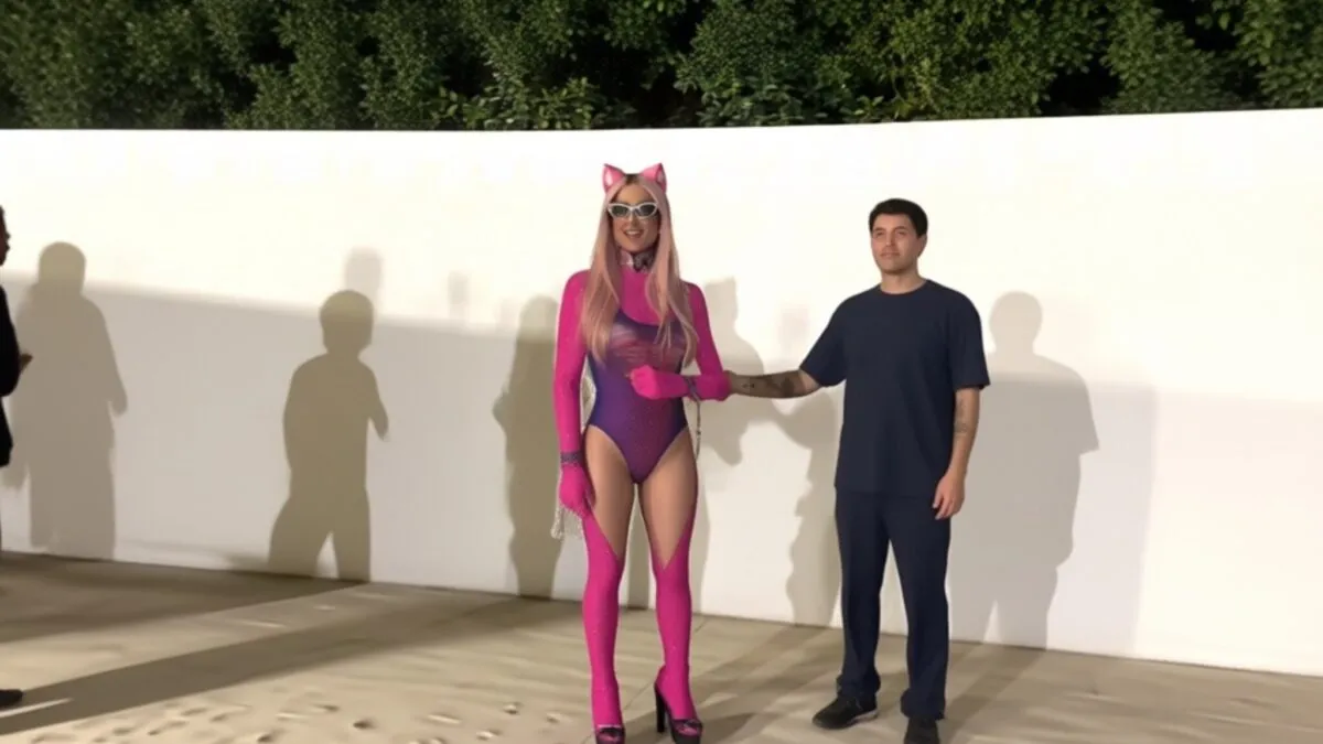 Paris Hilton păzită de bodyguard la toaleta bărbaților de la Coachella
