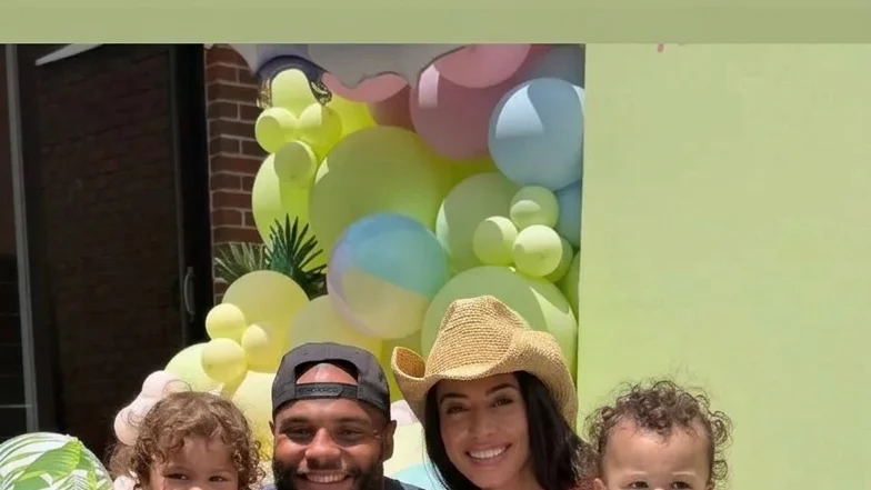 Dak Prescott and Sarah Jane Ramos reunite to celebrate their daughter